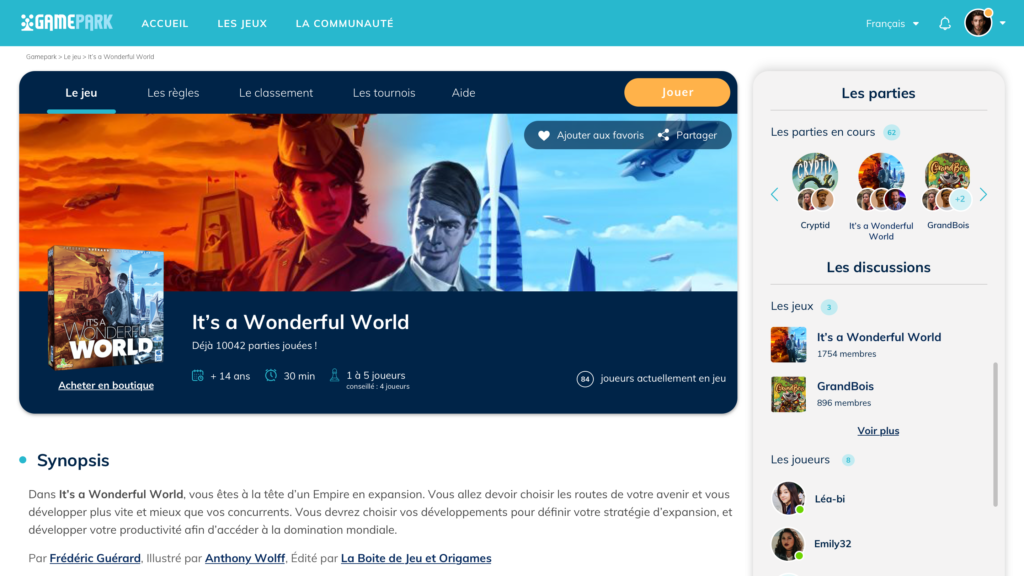 Le site de GamePark