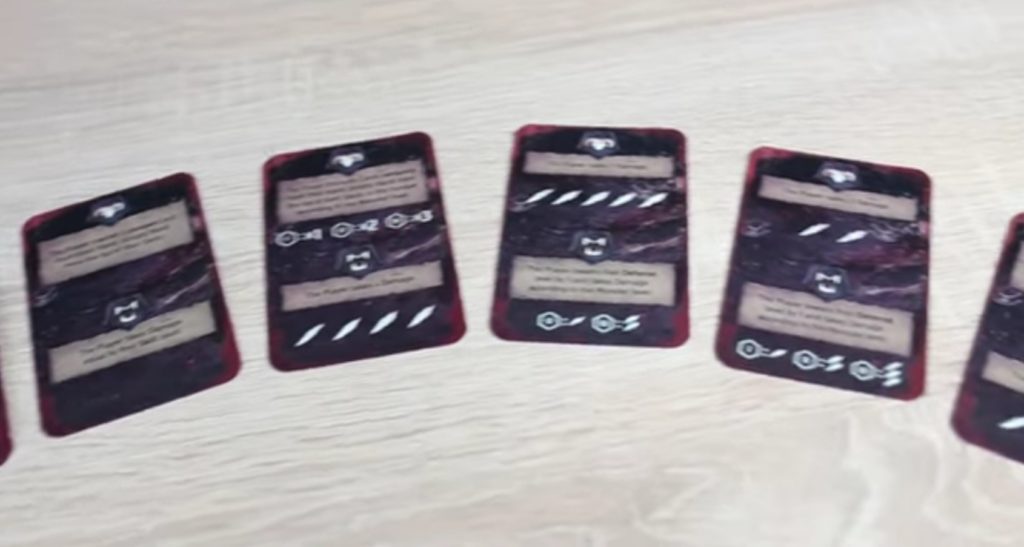 Cartes d'actions du monstre